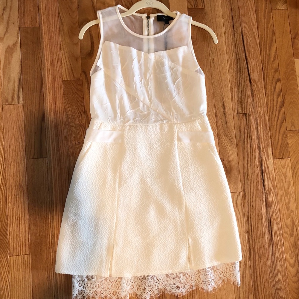 One-of-a-kind white cocktail dress from Paris